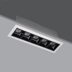 TE Recessed Linear LED Downlight LN2898-5 10W TE Recessed Linear LED Downlight LN2898-5 10W